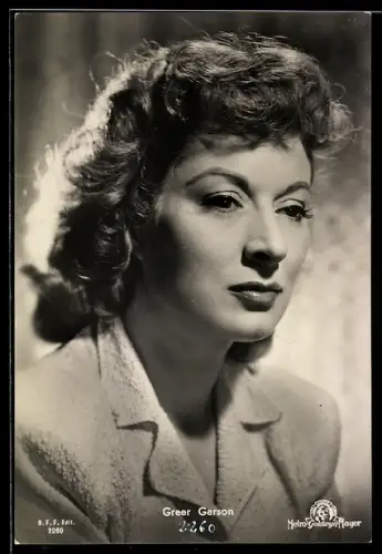 AK Schauspielerin Greer Garson im Portrait