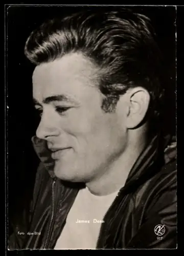 AK Schauspieler James Dean lächelnd im Portrait