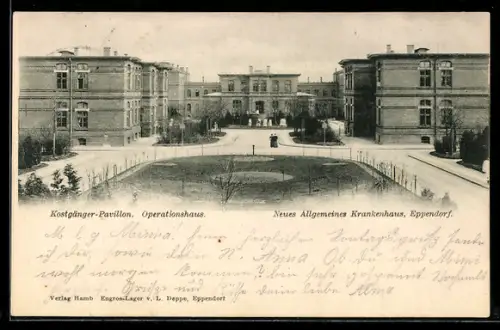 AK Hamburg-Eppendorf, Neues Allgemeines Krankenhaus, Kostgänger-Pavillon, Operationshaus