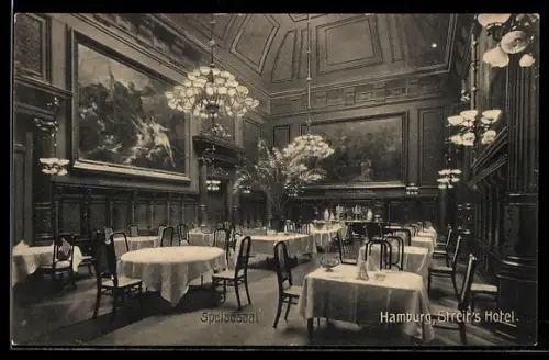 AK Hamburg-Neustadt, Streit`s Hotel, Speisesaal