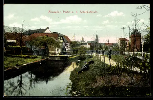 AK Ahrweiler, Partie an der Schick-Mühle