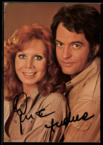 AK Gesangsduo Wyn & Andrea, Autograph, Portrait