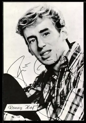 AK Ronny Hof, Autograph, Portrait