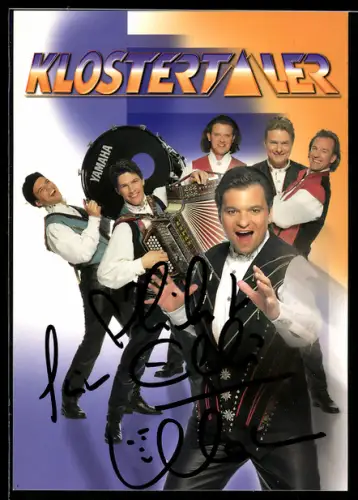 AK Musikgruppe Klostertaler, Autograph, Portrait