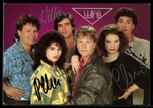 AK Musikgruppe Wind, Autograph, Portrait