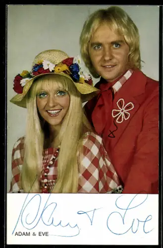 AK Musiker Adam und Eve lächeln
