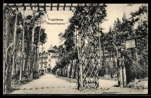 AK Vogelsang /Gommern, Haupteingang