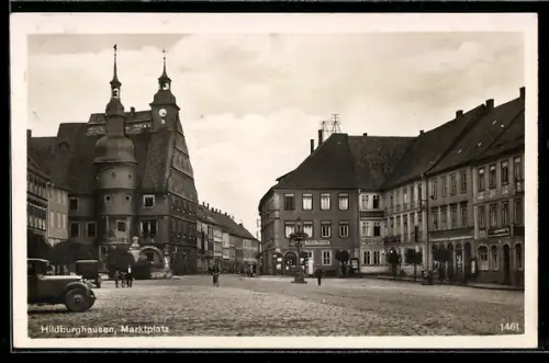 AK Hildburghausen, Marktplatz