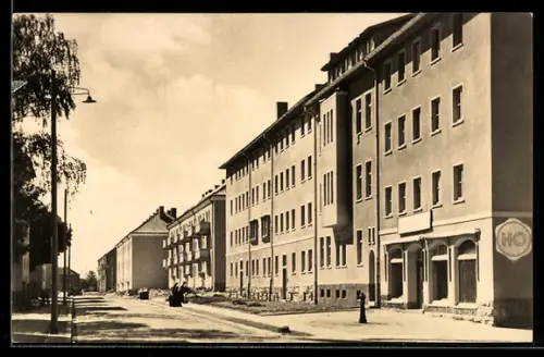 AK Nordhausen /Harz, Hohe Kreuzstrasse, Wohnhäuser, HO-Geschäft