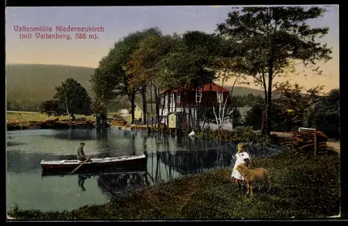 AK Niederneukirch, Valtenmühle mit Valtenberg