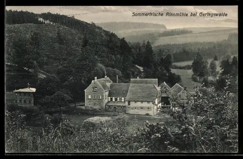 AK Geringswalde, Sommerfrische Rinnmühle