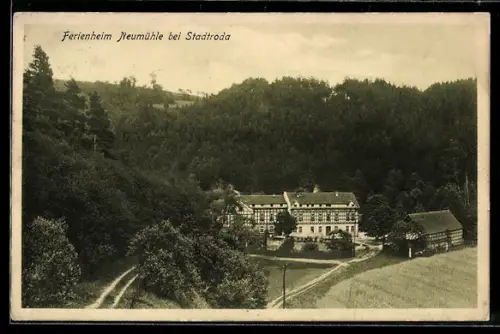 AK Stadtroda, Zeitzgrund, Ferienheim Neumühle