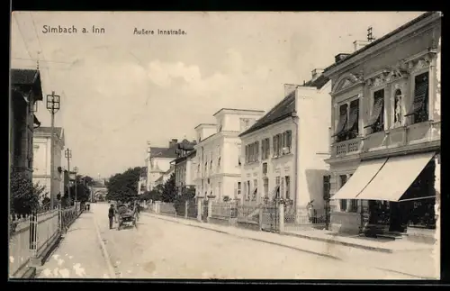 AK Simbach a. Inn, Partie in der Äusseren Innstrasse