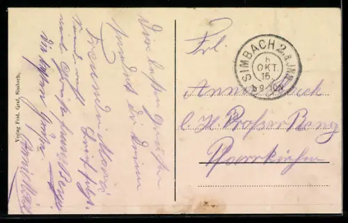 AK Simbach a. Inn, Partie in der Äusseren Innstrasse