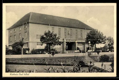AK Bad Vilbel, Kurhaus in der Aussenansicht, Pächter E. Bindewald