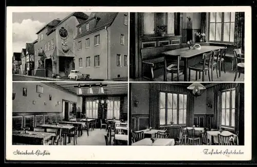 AK Steinbach-Giessen, Gasthaus Einhorn zur Tante Anna