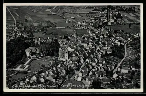 AK Camberg /Taunus, Originalfluggaufnahme des Ortes