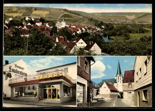 AK Laubenheim /Nahe, Edeka, Kirche