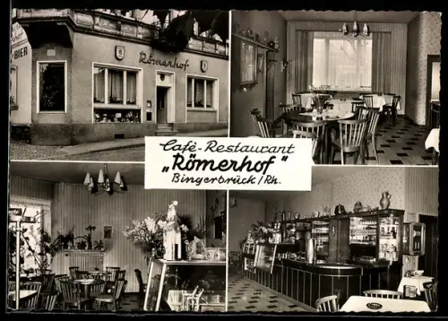 AK Bingerbrück /Rh., Café-Restaurant Römerhof, Inh. Ernst Theobald