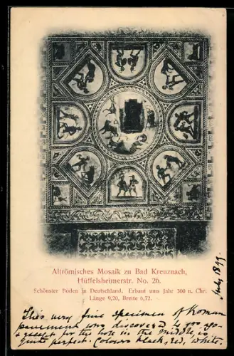 AK Bad Kreuznach, Altrömisches Mosaik Hüffelsheimerstrasse 26