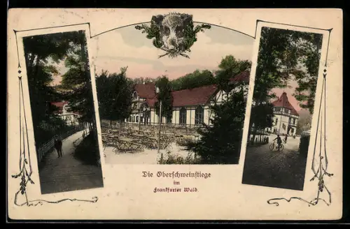 AK Frankfurt-Sachsenhausen, Gasthaus Die Oberschweinstiege, Frankfurter Wald