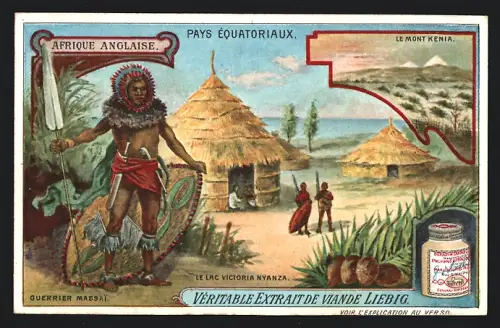 Sammelbild Liebig, Pays Équatoriaux, Afrique Anglaise