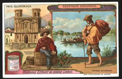 Sammelbild Liebig, Pays Équatoriaux, Équateur, Colombie