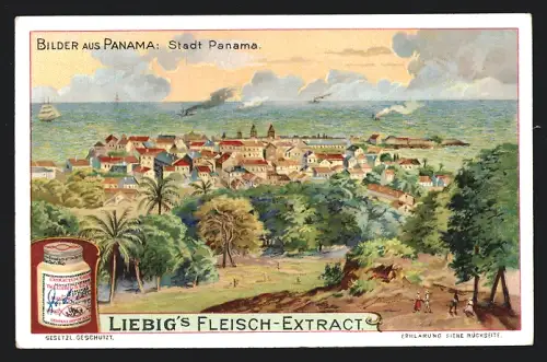 Sammelbild Liebig, Bilder aus Panama, Stadt Panama