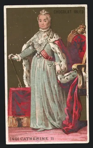 Sammelbild Chocolat Ibled, Paris, Catherine II