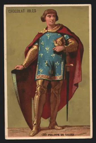 Sammelbild Chocolat Ibled, Philippe VI de Valois