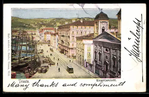 AK Trieste, Riva Carciotti, Strassenbahn