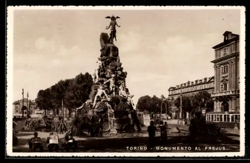 AK Torino, Monumento al Frejus, Strassenbahn