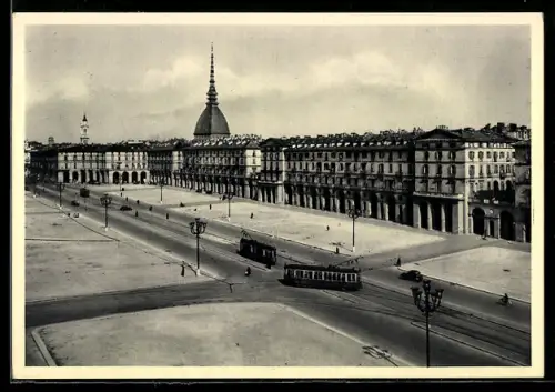 AK Torino, Piazza Vittorio Veneto, Strassenbahn