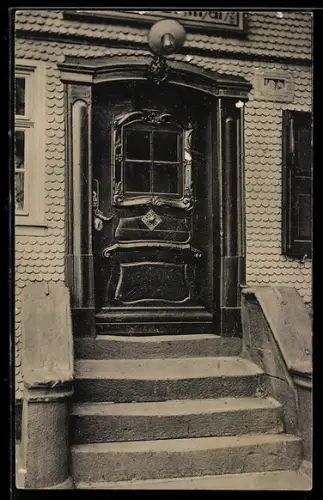 AK Lauterbach, Alte Haustüren, Graben 14
