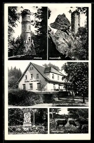 AK Kallweiler ü. Sobernheim /Nahe, Gasthof Haus Kallweiler, Alteburg, Koppenstein