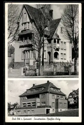 AK Bad Orb /Spessart, Sanatorium Pfeiffer-Krug