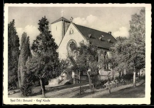 AK Bad Orb /Spessart, Evgl. Kirche