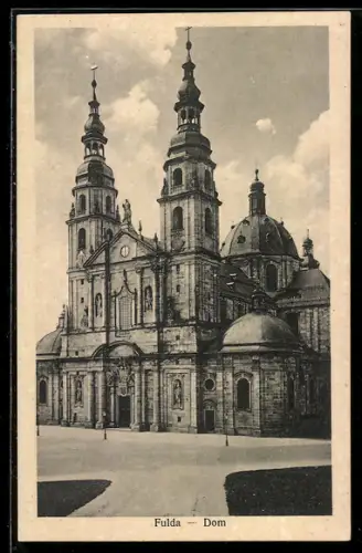 AK Fulda, Dom mit Strassenpartie