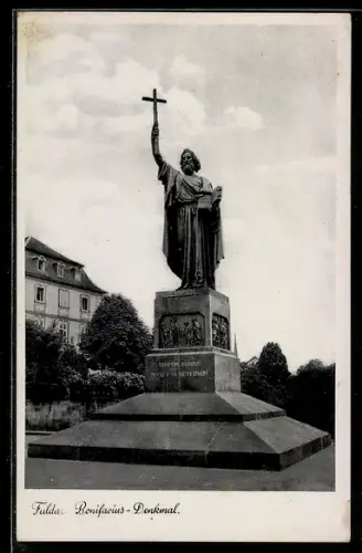 AK Fulda, Bonifacius-Denkmal