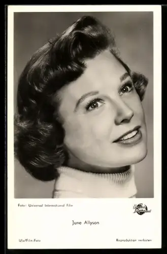 AK Schauspielerin June Allyson, Kopfportrait