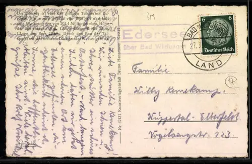AK Edersee, Sperrmauer
