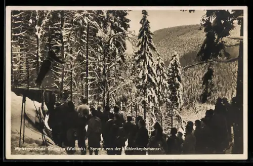 AK Willingen /Waldeck, Skispringer an der Mühlenkopfschanze
