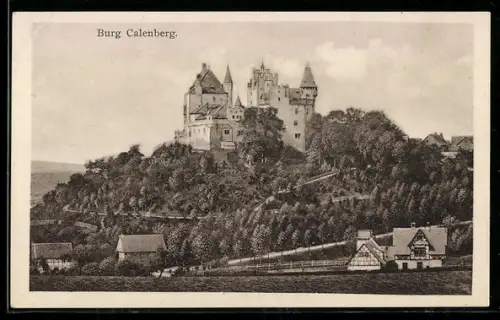 AK Warburg, Blick auf Burg Calenberg