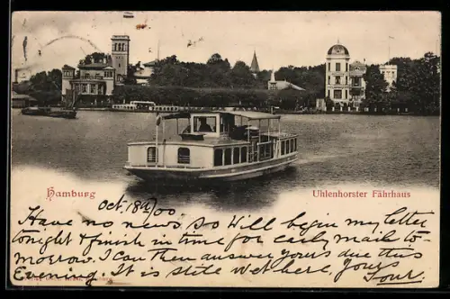 AK Hamburg, Cafe Uhlenhorster Fährhaus