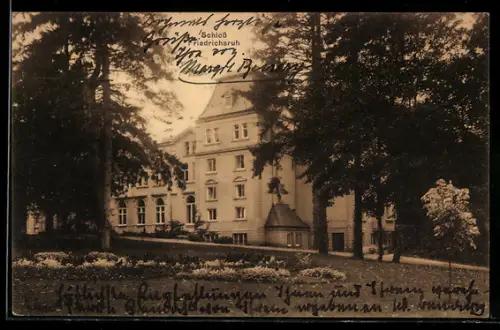 AK Friedrichsruh, Sicht auf das Schloss