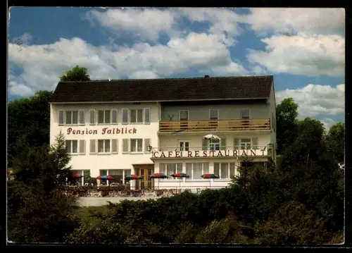 AK Espenschied /Taunus, Hotel-Pension Talblick, Bes. H. Korn, Café Restaurant