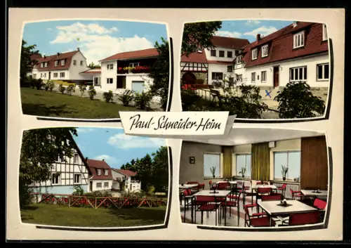 AK Dornholzhausen /Wetzlar, Paul-Schneider-Heim, Gebäudeansichten, Speisesaal