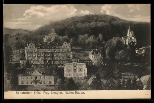 Lithographie Baden-Baden, Sanatorium DDr. Frey-Dengler