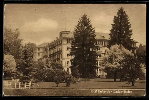AK Baden-Baden, Hotel Bellevue