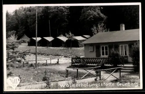 AK Grünberg, Walderholungsstätte, Häuser am Wald